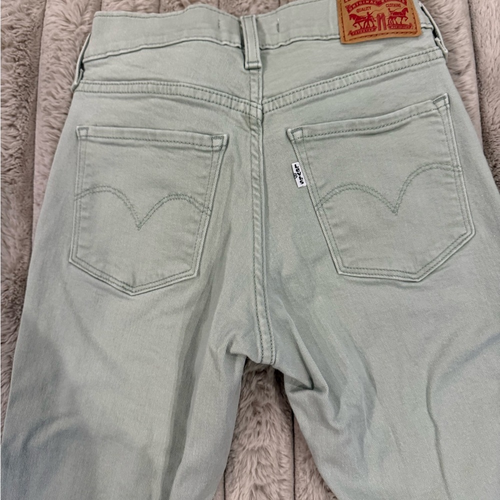 Levi's Soft Green Denim Pants